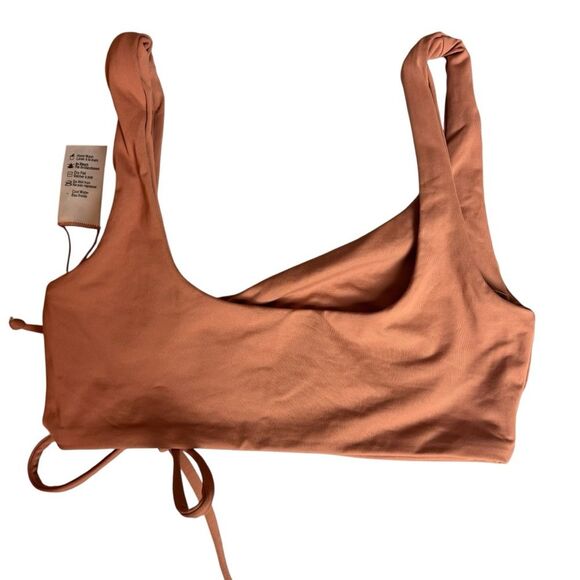 L*Space Neutral Brown 2 Piece Bikini Swimsuit Wilder Top & High Waist Bottom XS - Picture 8 of 13